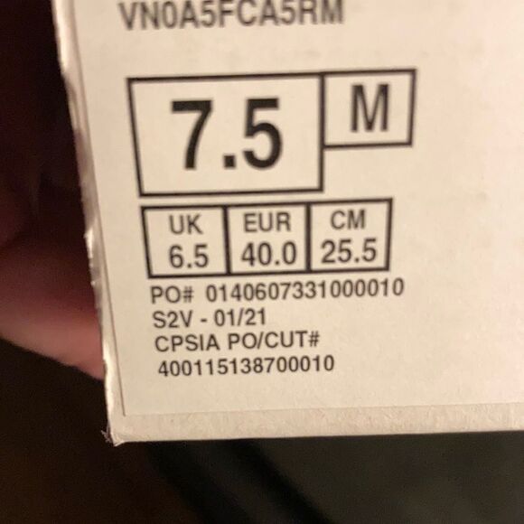 1 LEFT! 7.5 Vans Skate Slip On Glow White - Picture 11 of 11